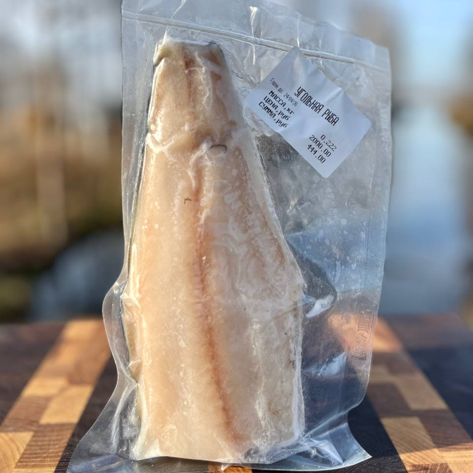 Угольная рыба/филе на коже мороженое