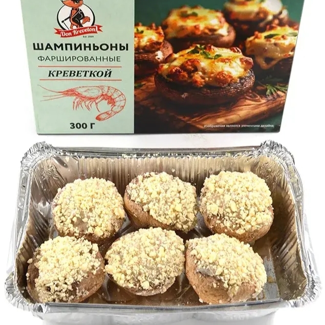 Шампиньоны фаршированные креветкой