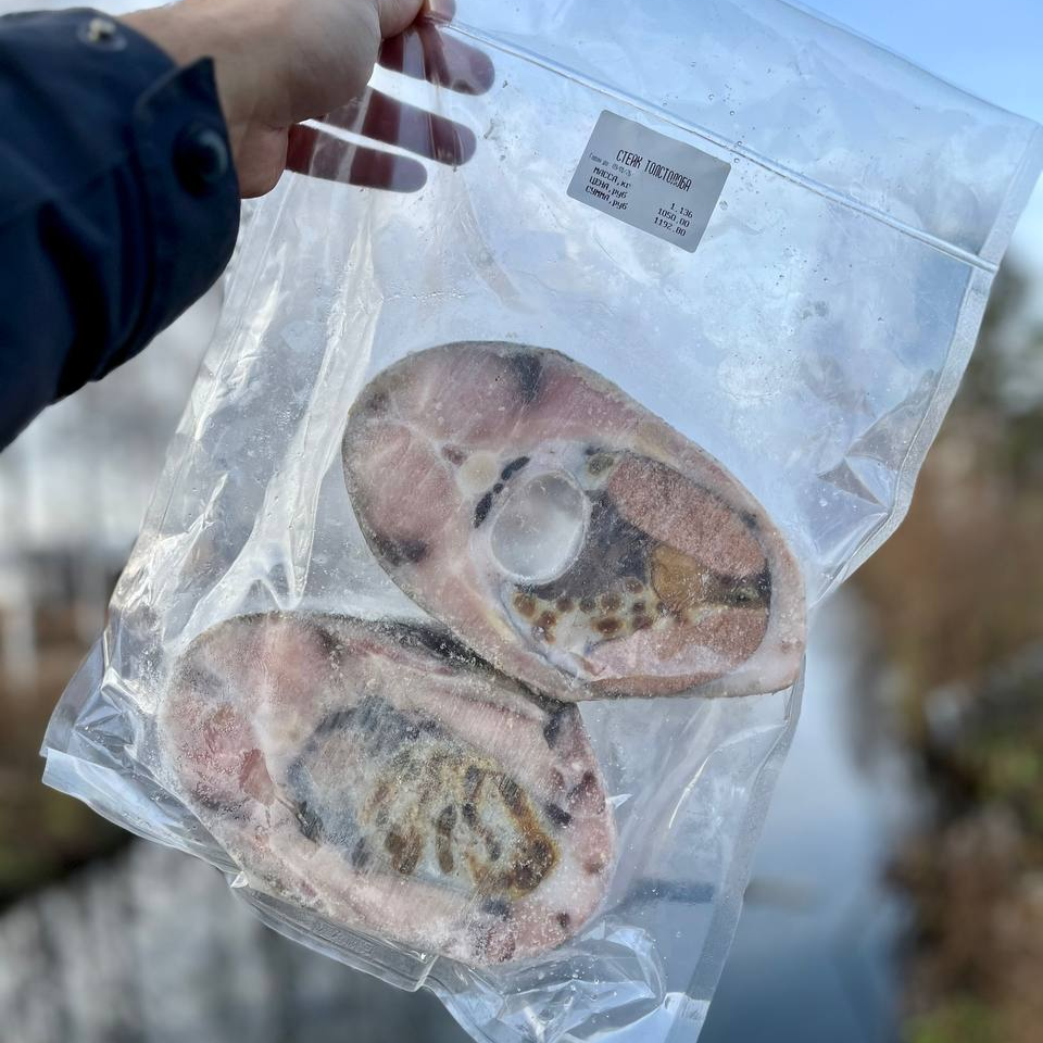 Стейки толстолобика мороженые