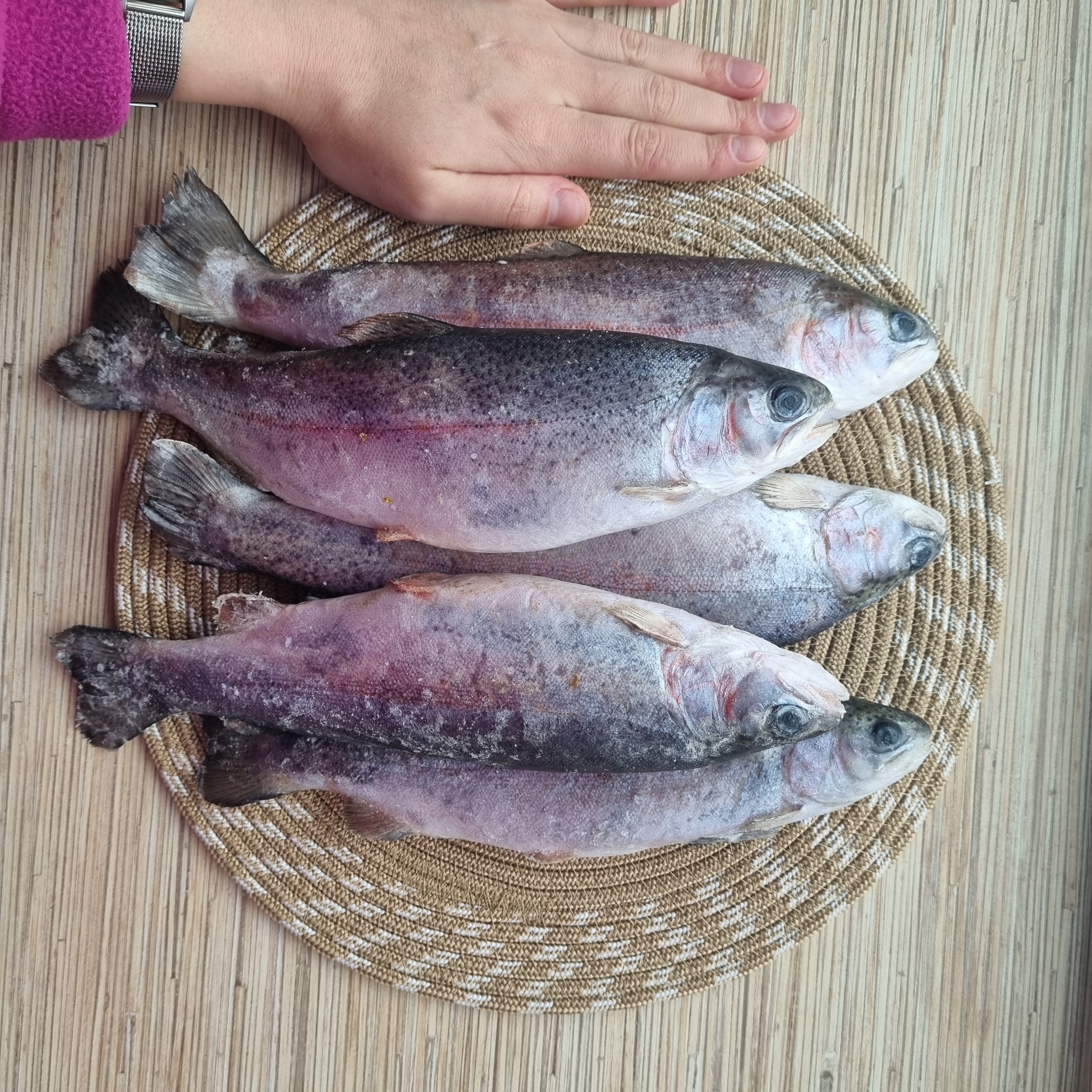 Форель мороженая порционная