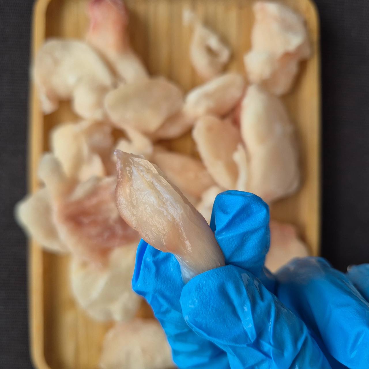 Щёки трески мороженые, вес упаковки 0,2 кг