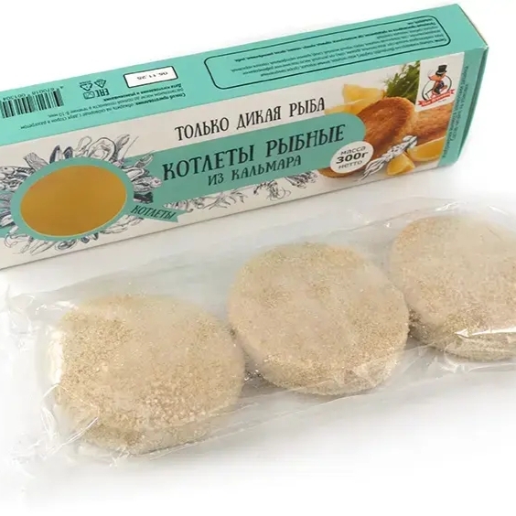 Котлеты из кальмара в панировке